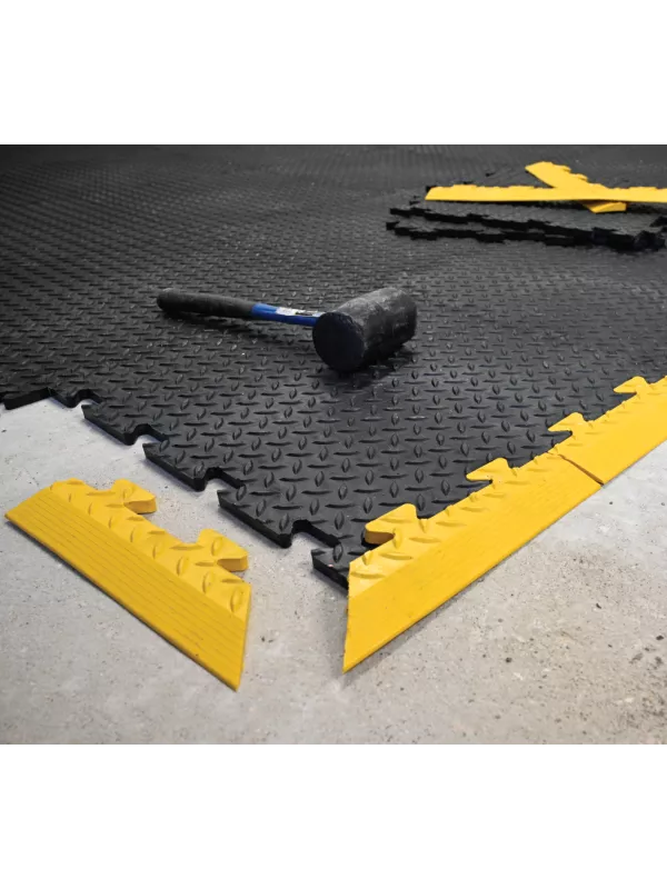 Blue Diamond Tuff Tile - Diamond Top Interlocking Tile System